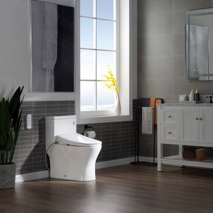 Faye One-Piece Intelligent Bidet Toilet - rear view