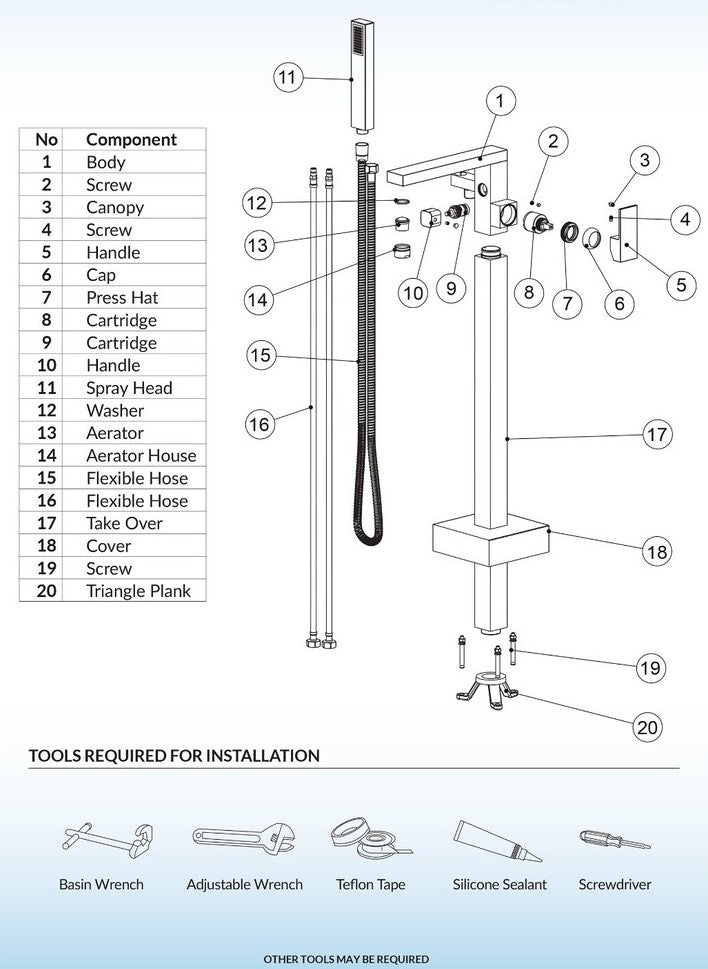 Florenza Freestanding Tub Faucet