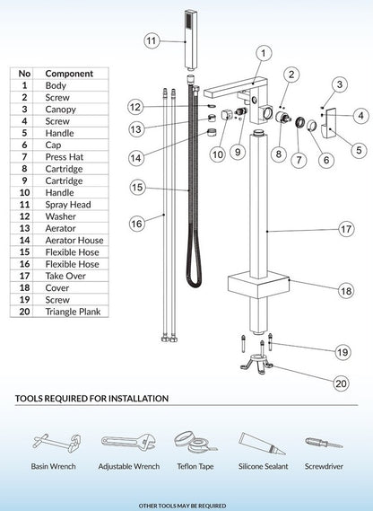 Florenza Freestanding Tub Faucet