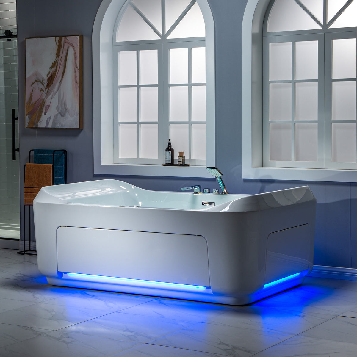 Ghumta 71" Freestanding Whirlpool Bathtub