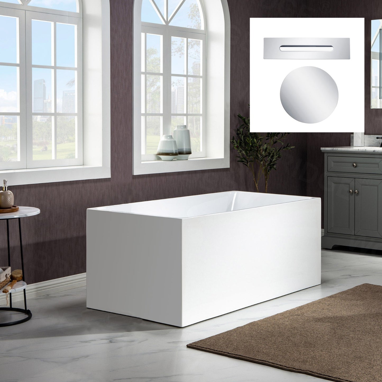 Hako 67" Freestanding Bathtub