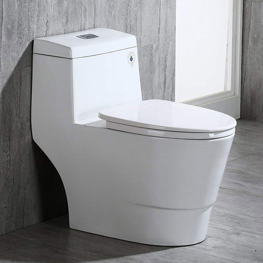 Halden One-Piece Elongated Toilet - front view
