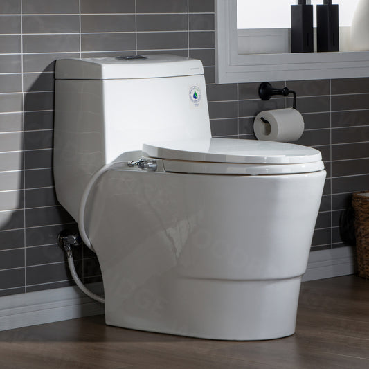 Harlow One-Piece Elongated Toilet - front view