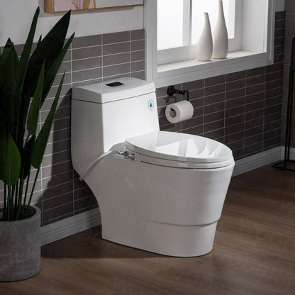 Harlow One-Piece Elongated Toilet - side view