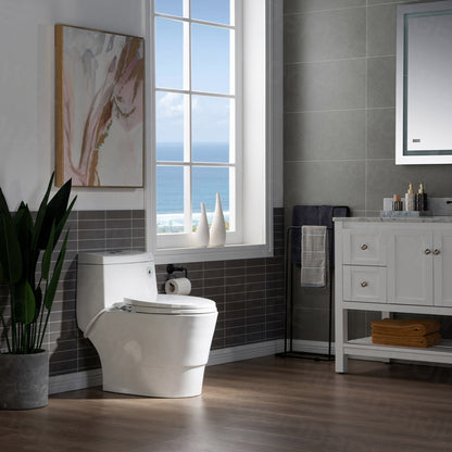 Harlow One-Piece Elongated Toilet - profile view