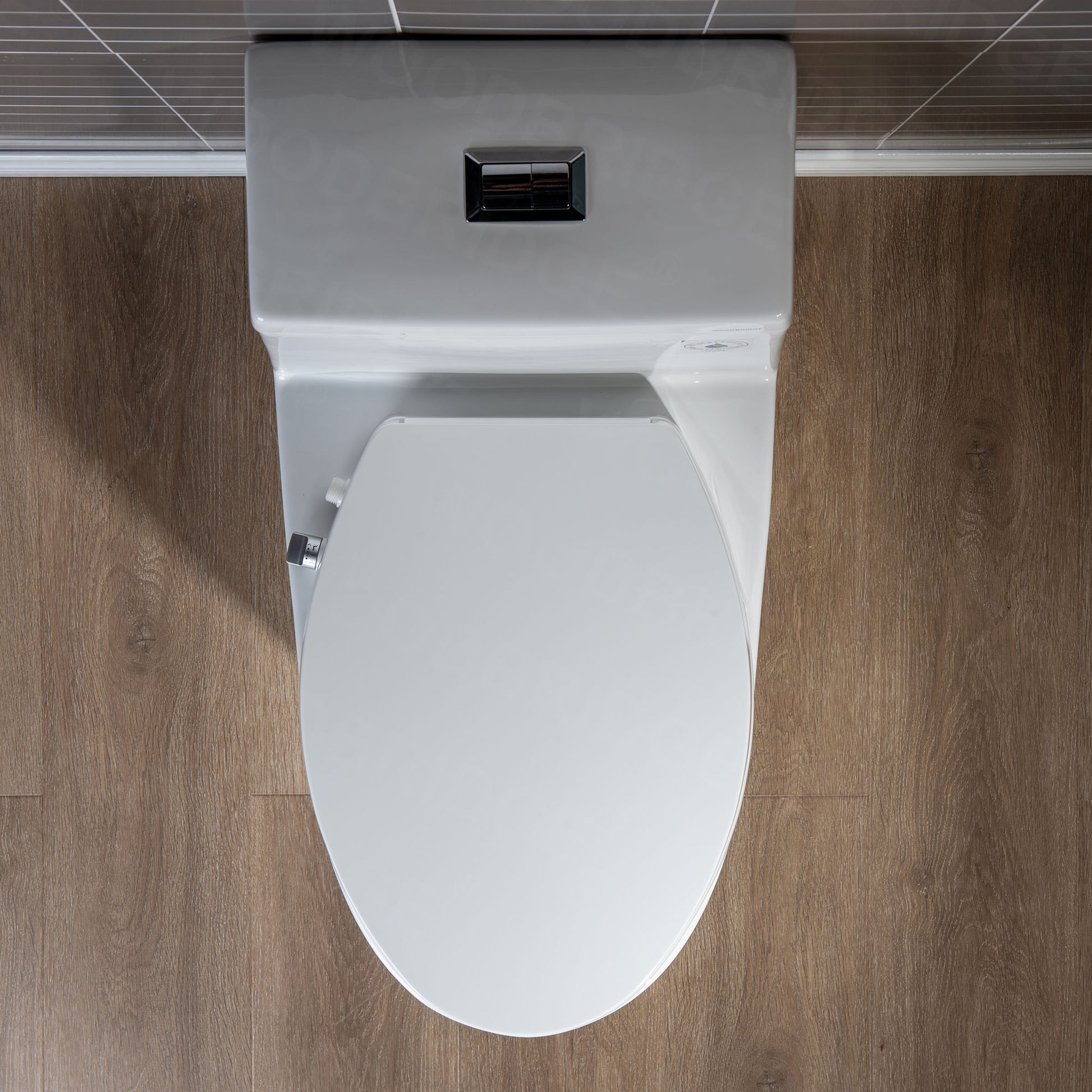 Harlow One-Piece Elongated Toilet - seat detail