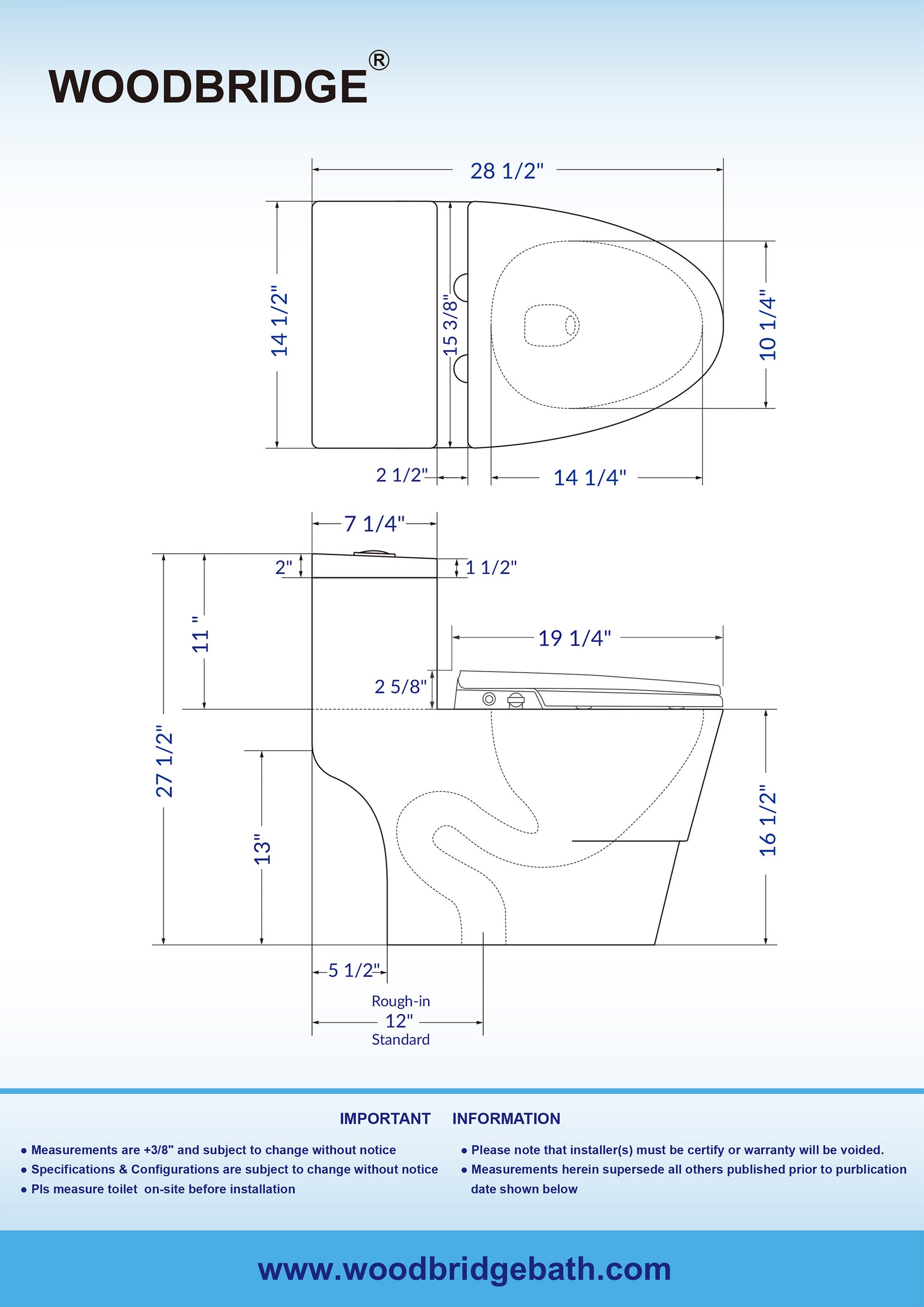Harlow One-Piece Elongated Toilet - bidet seat detail