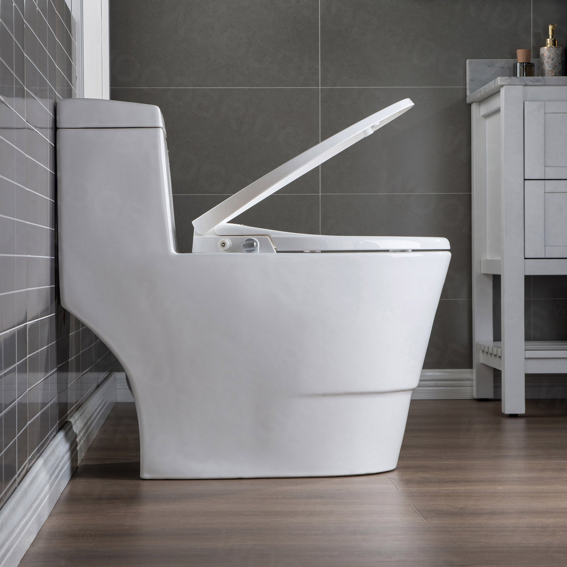 Harlow One-Piece Elongated Toilet - installation view
