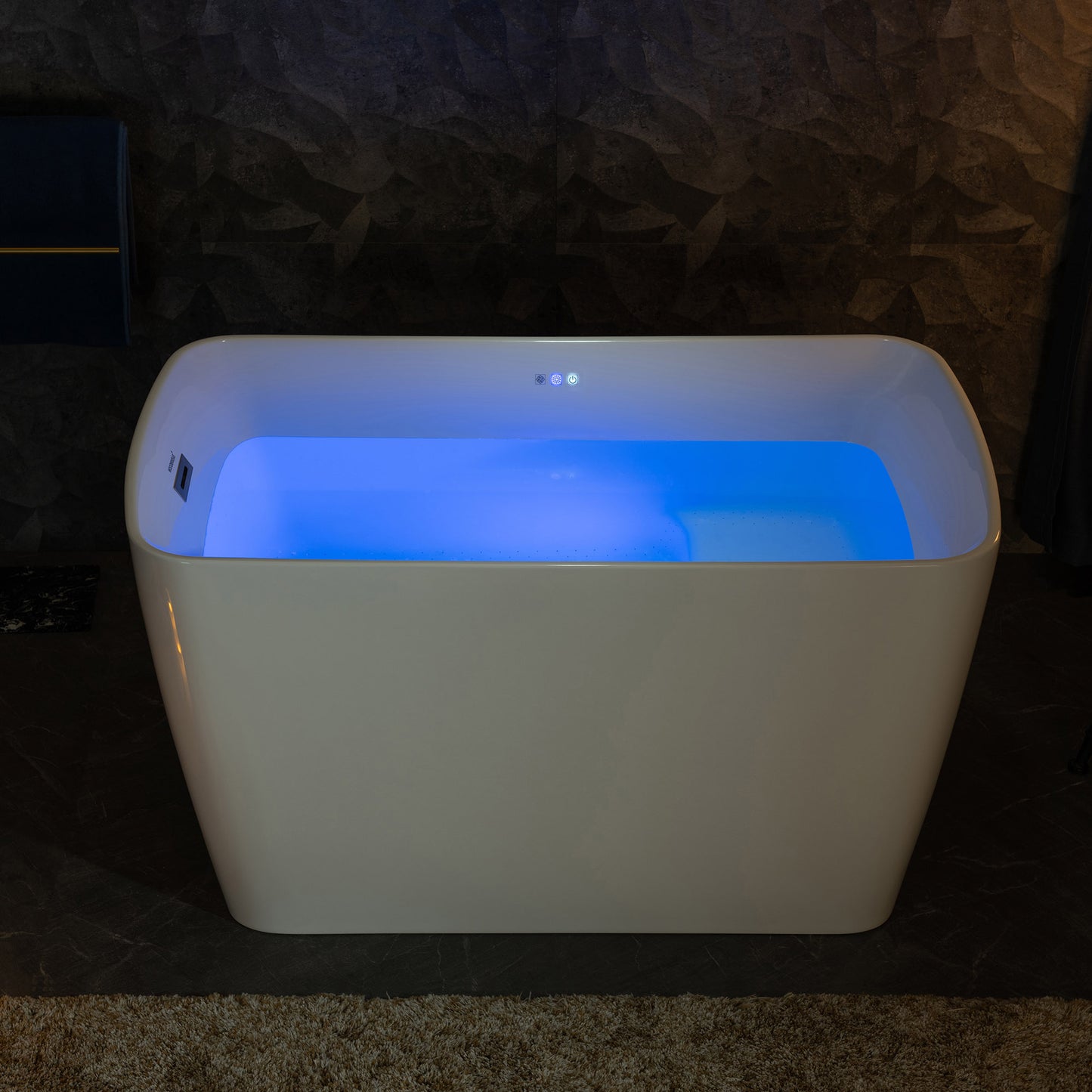Hezi 48" Freestanding Whirlpool Bathtub