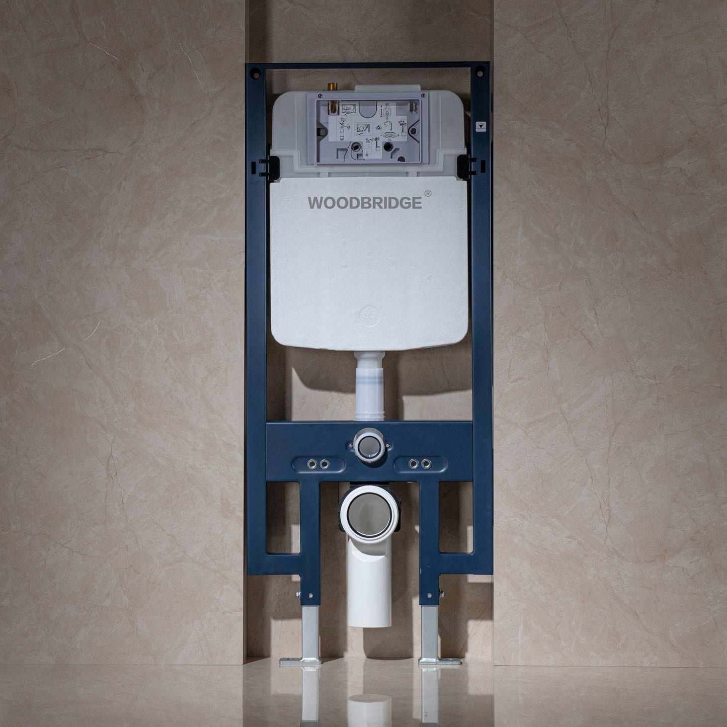 In-Wall Toilet Tank Carrier System - side view
