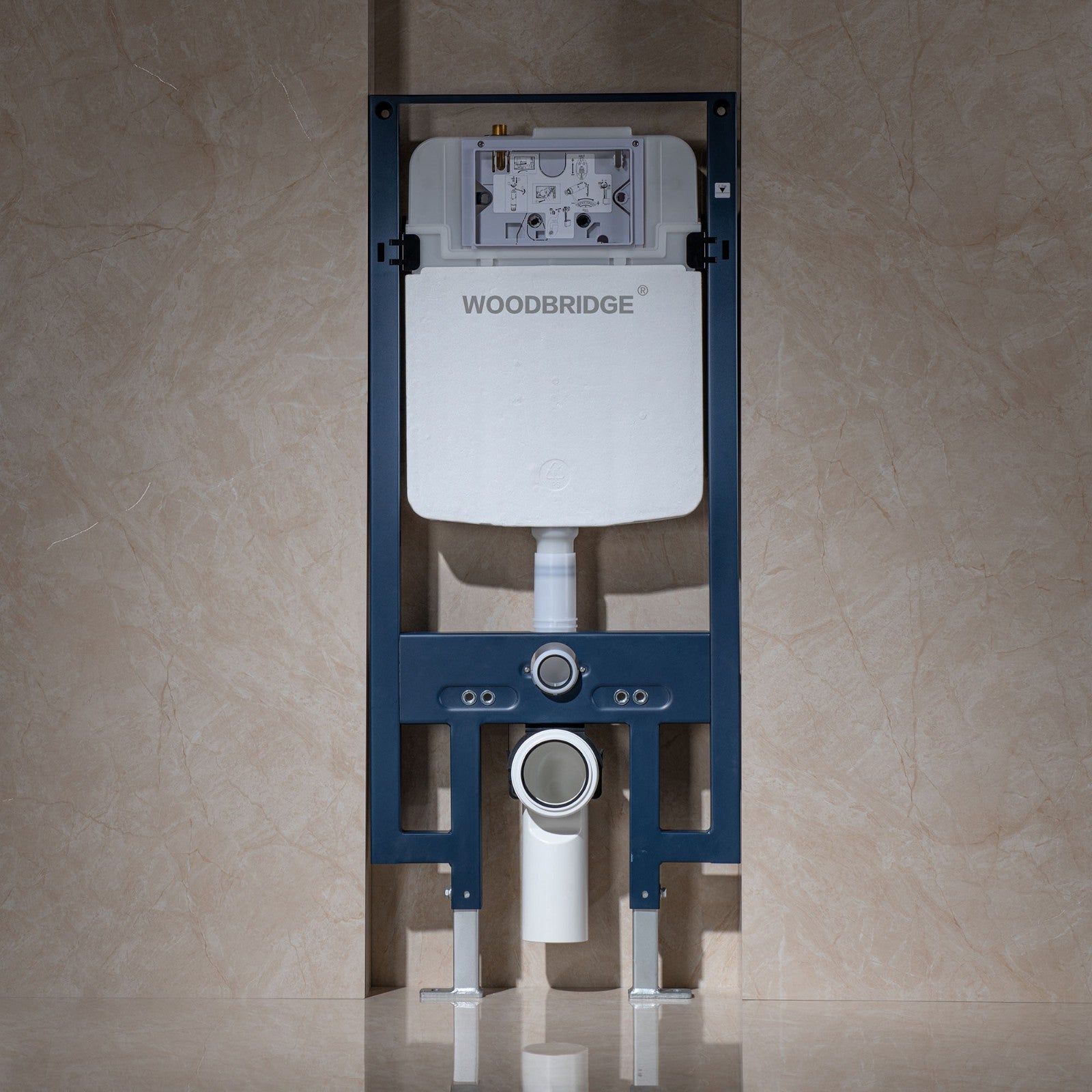In-Wall Toilet Tank Carrier System - side view