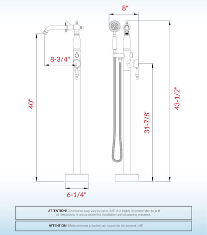 Inari Freestanding tub Faucet