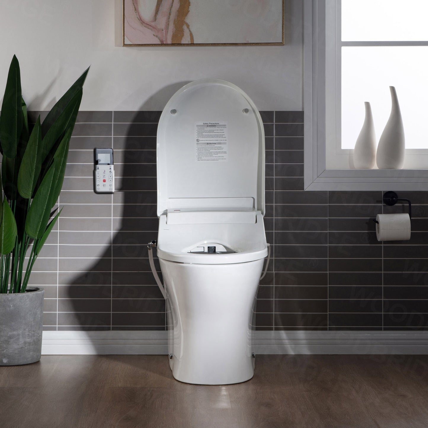 Isadora Elongated Intelligent Bidet Toilet - three-quarter view