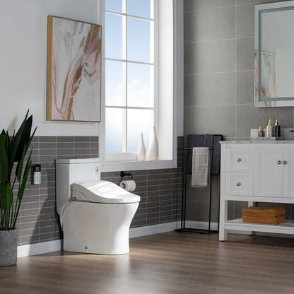 Isadora Elongated Intelligent Bidet Toilet - rear view