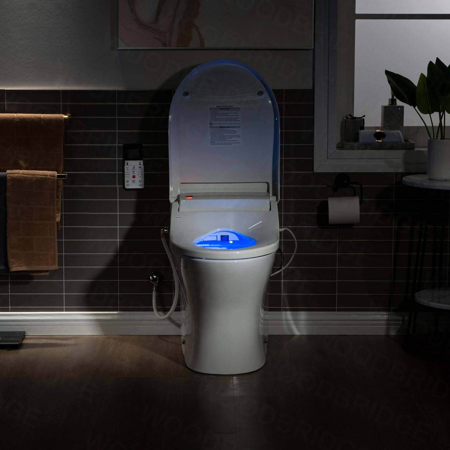 Isadora Elongated Intelligent Bidet Toilet - profile view