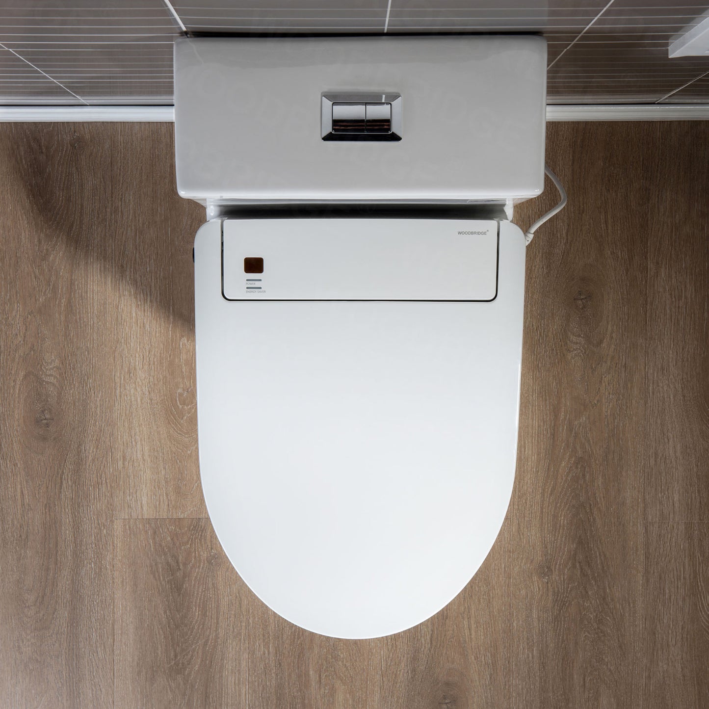 Isadora Elongated Intelligent Bidet Toilet - lid detail