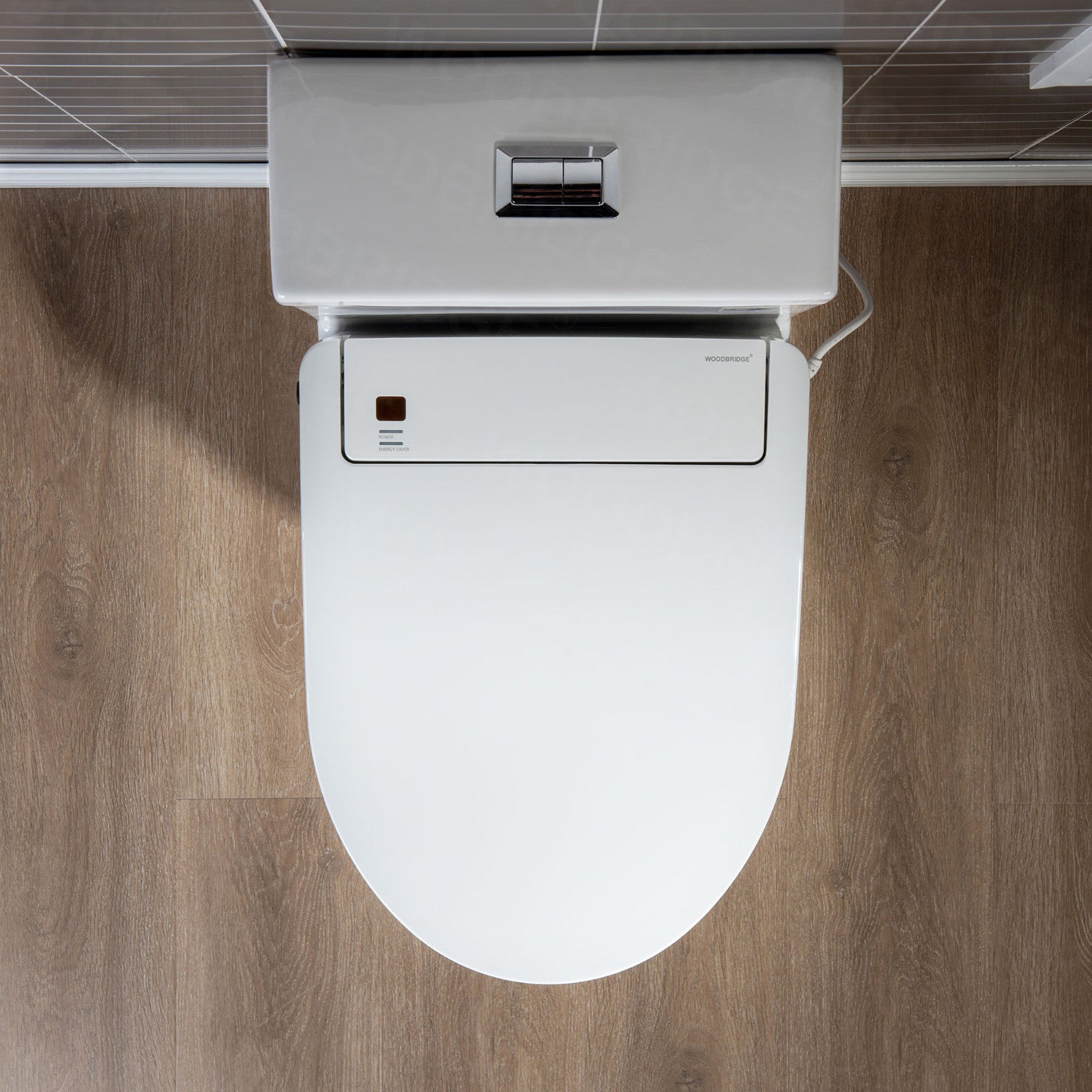 Isadora Elongated Intelligent Bidet Toilet - lid detail