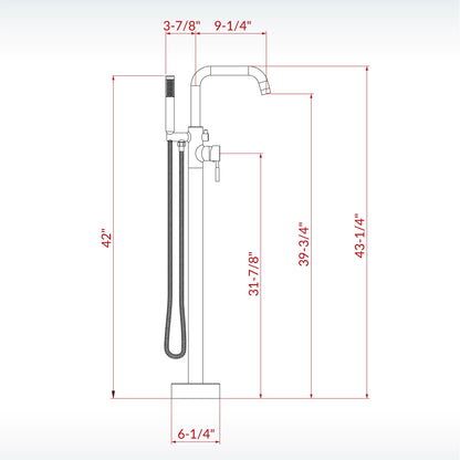 Jamirah Freestanding tub Faucet