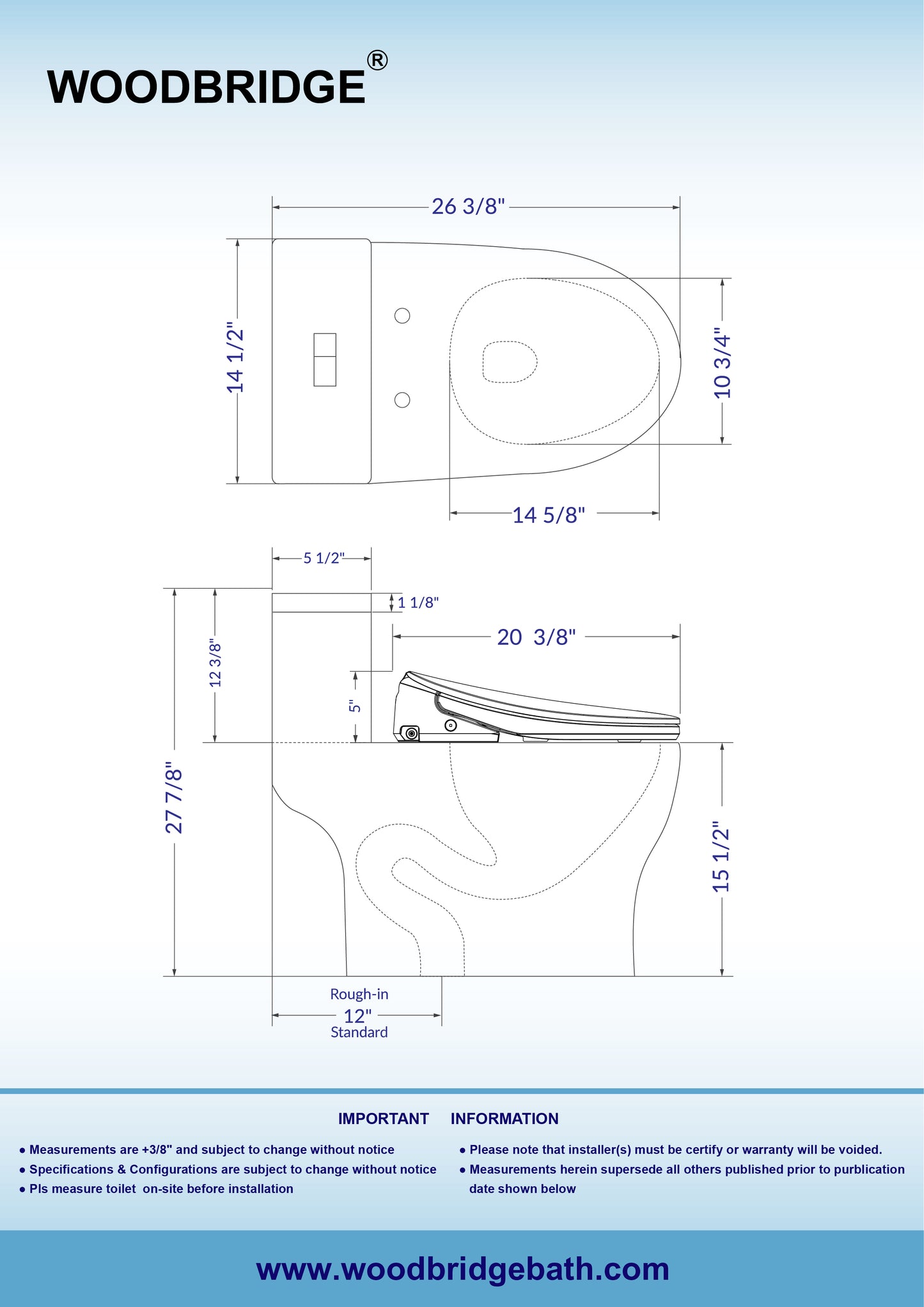 Juniper One-Piece Intelligent Bidet Toilet - three-quarter view