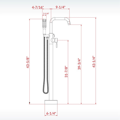 Kainda Freestanding tub Faucet