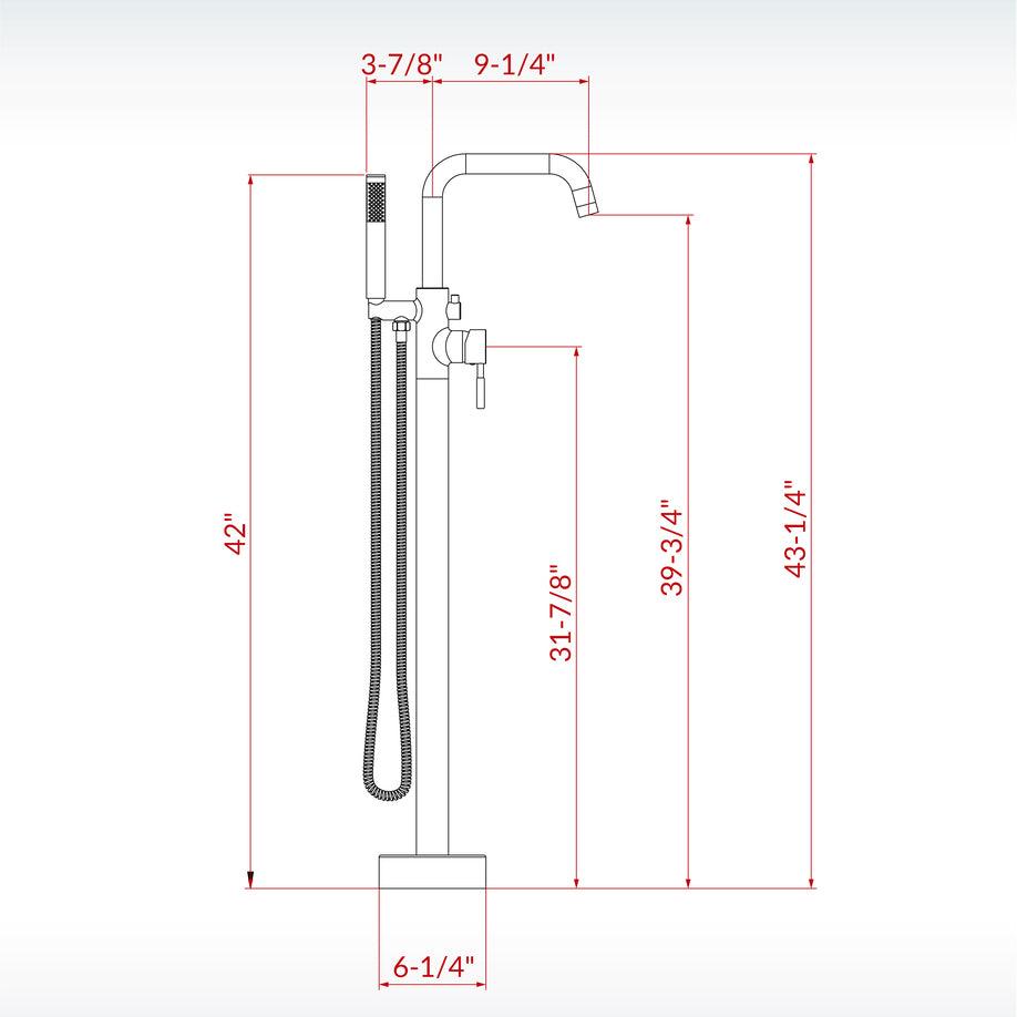 Kasumi Freestanding tub Faucet