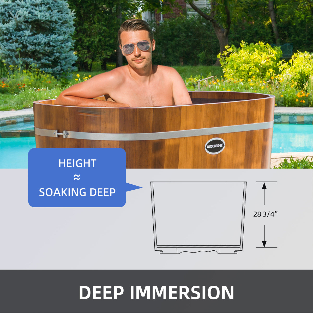 Ki 43" Freestanding Bathtub