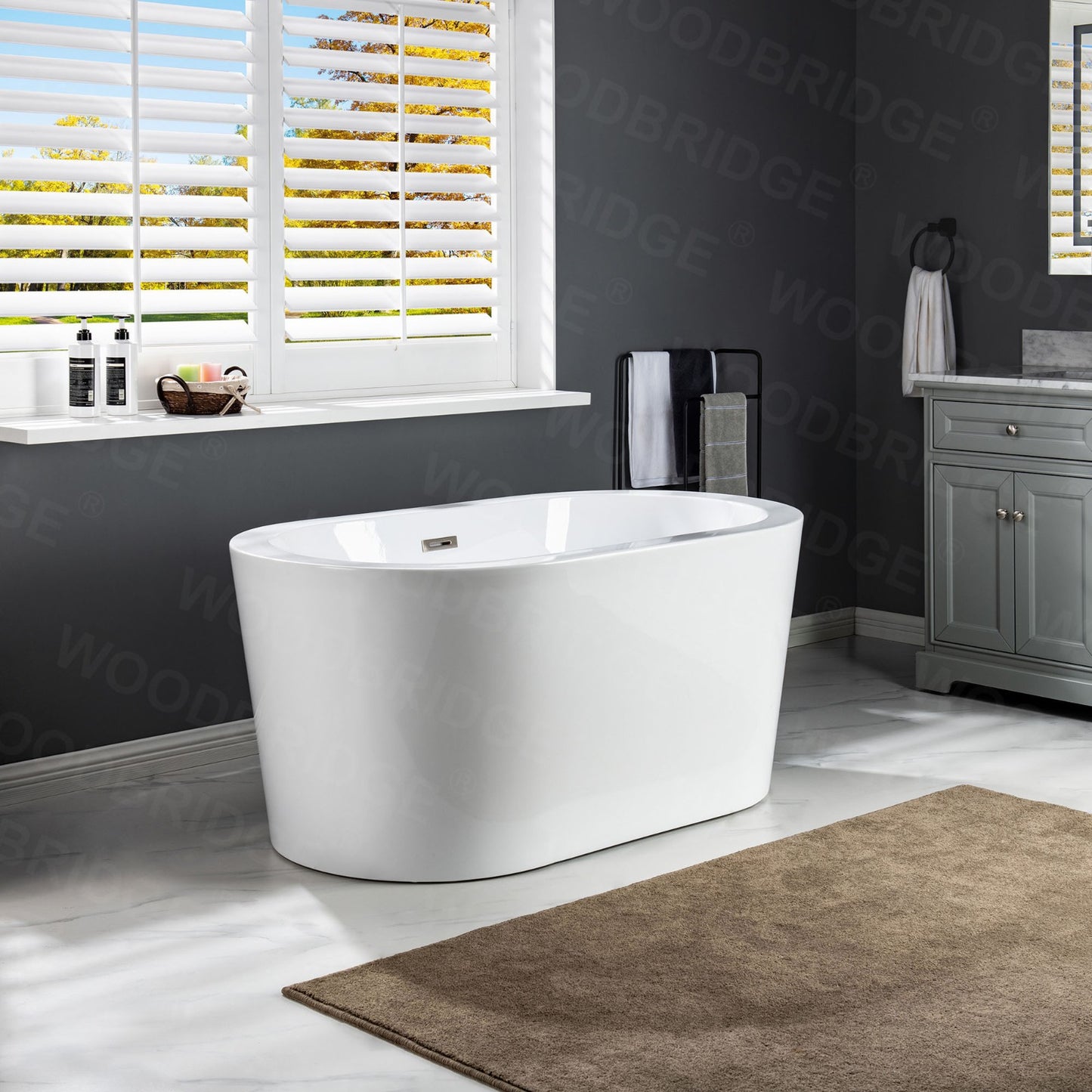 Kiri 56" Freestanding Bathtub