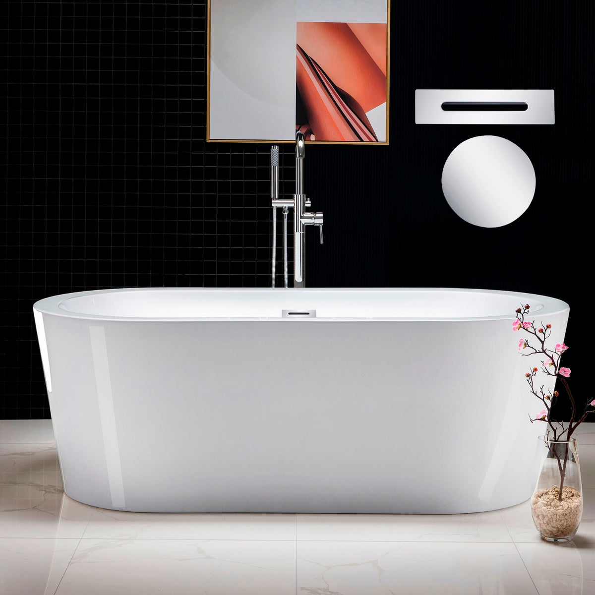 Kiri 67" Freestanding Bathtub