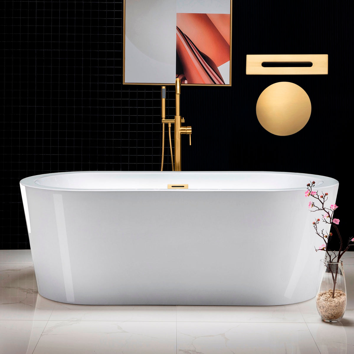 Kiri 67" Freestanding Bathtub