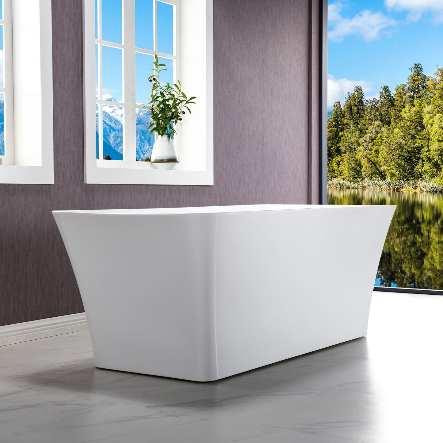 Kohrra 59" Freestanding Bathtub