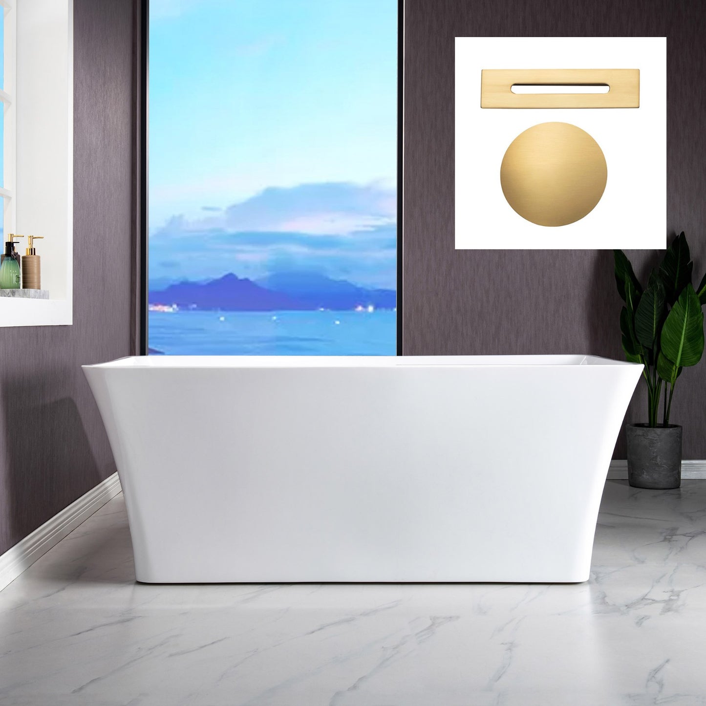 Kohrra 59" Freestanding Bathtub