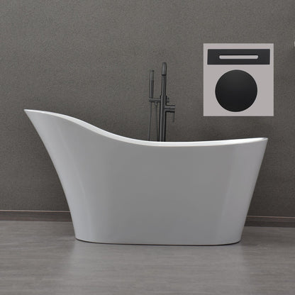 Lahar 59" Freestanding Bathtub