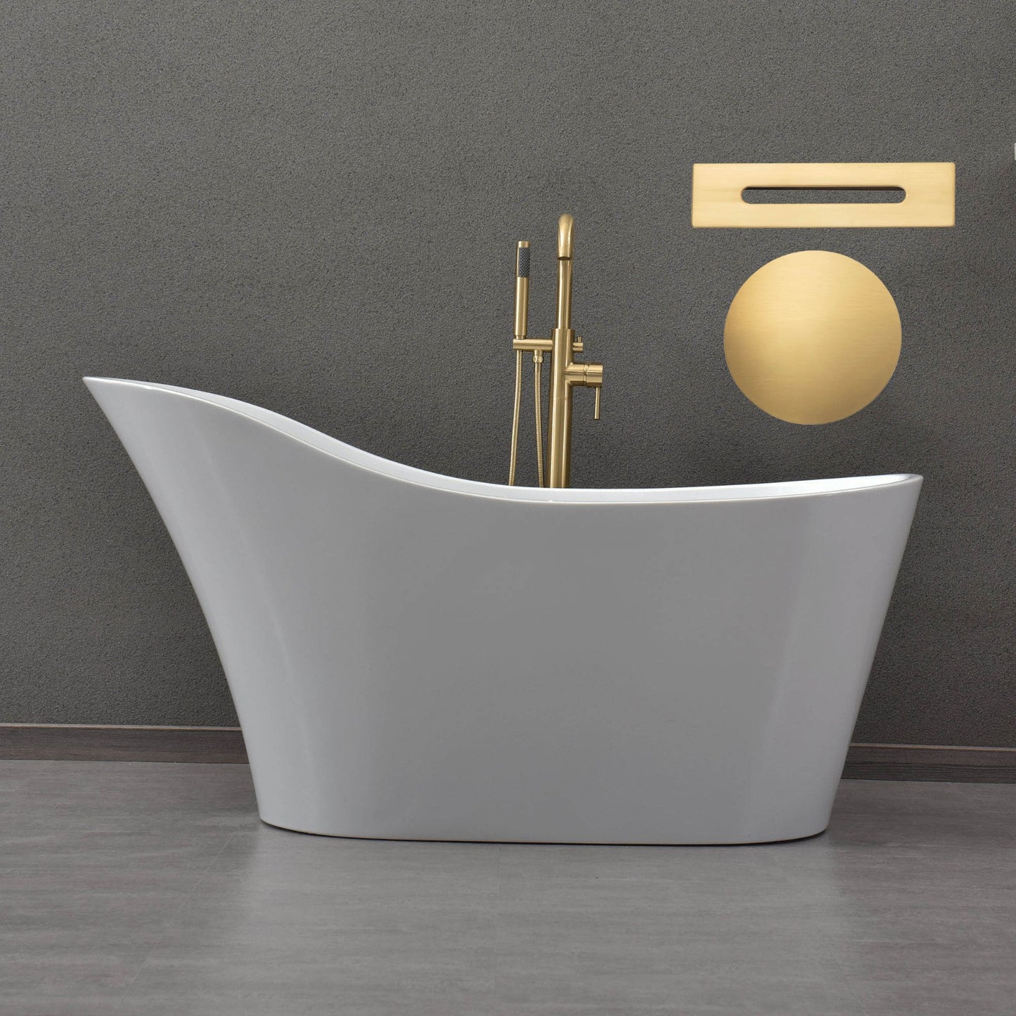 Lahar 59" Freestanding Bathtub
