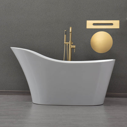 Lahar 59" Freestanding Bathtub