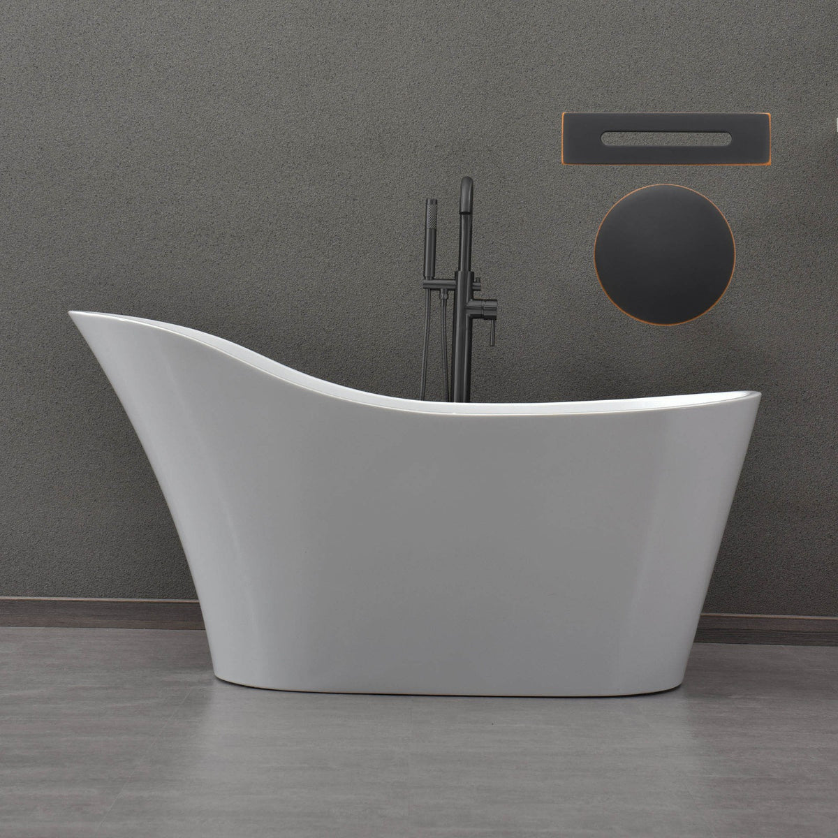 Lahar 59" Freestanding Bathtub