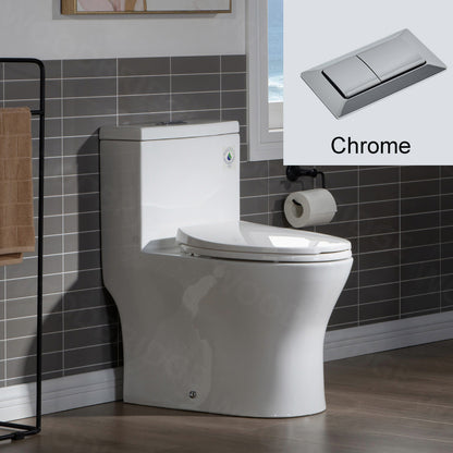 Linden One-Piece Elongated Toilet - front view