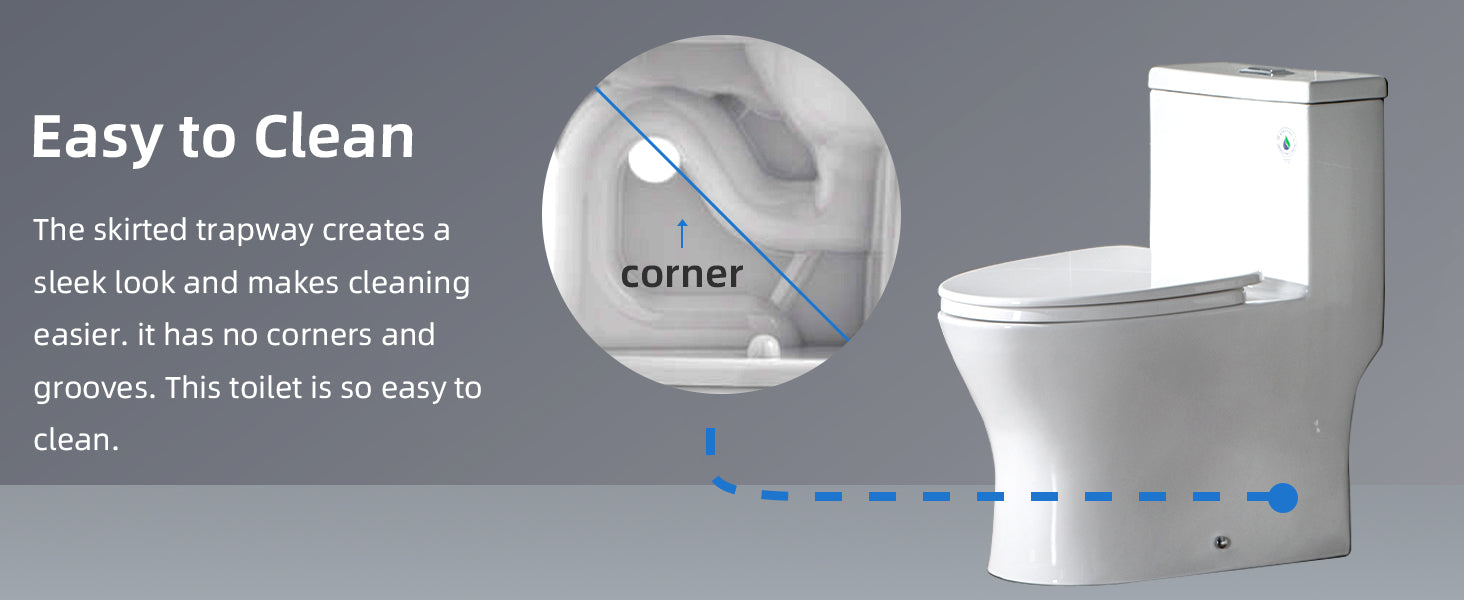 Linden One-Piece Elongated Toilet - feature detail