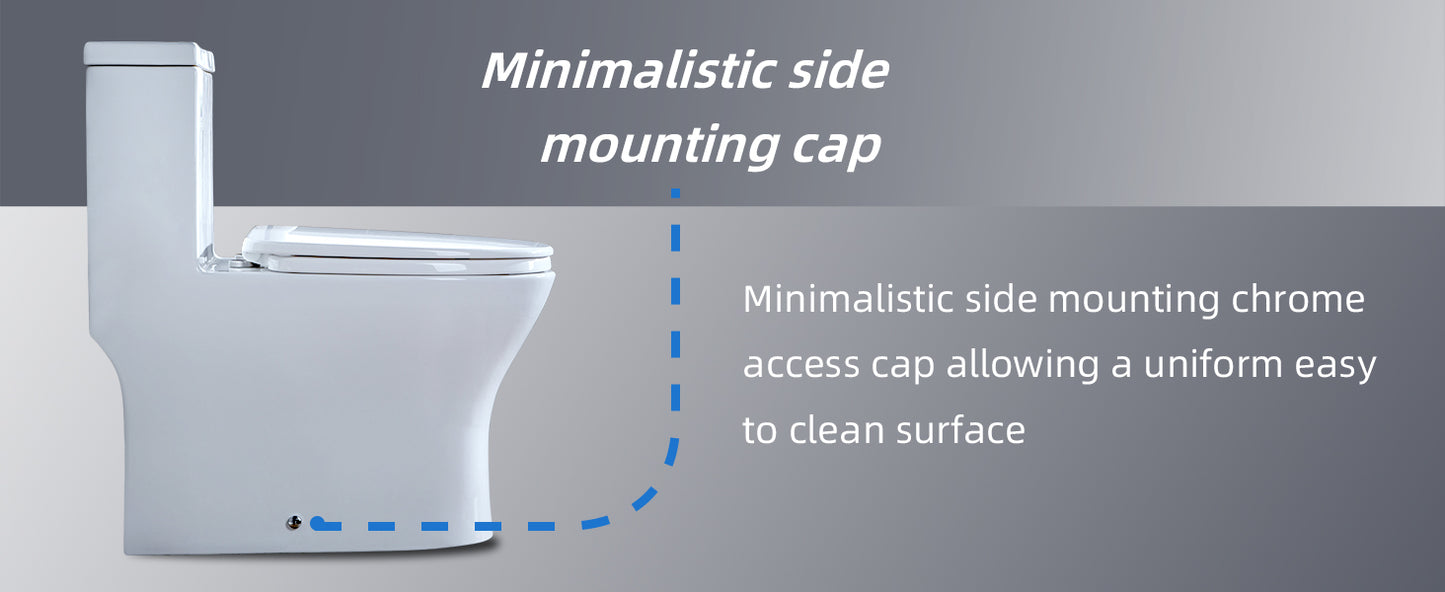 Linden One-Piece Elongated Toilet - feature detail