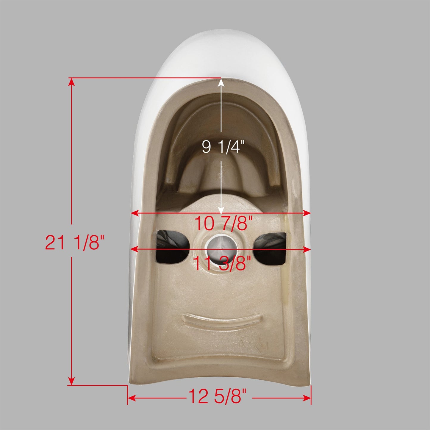 Linden One-Piece Elongated Toilet - seat detail