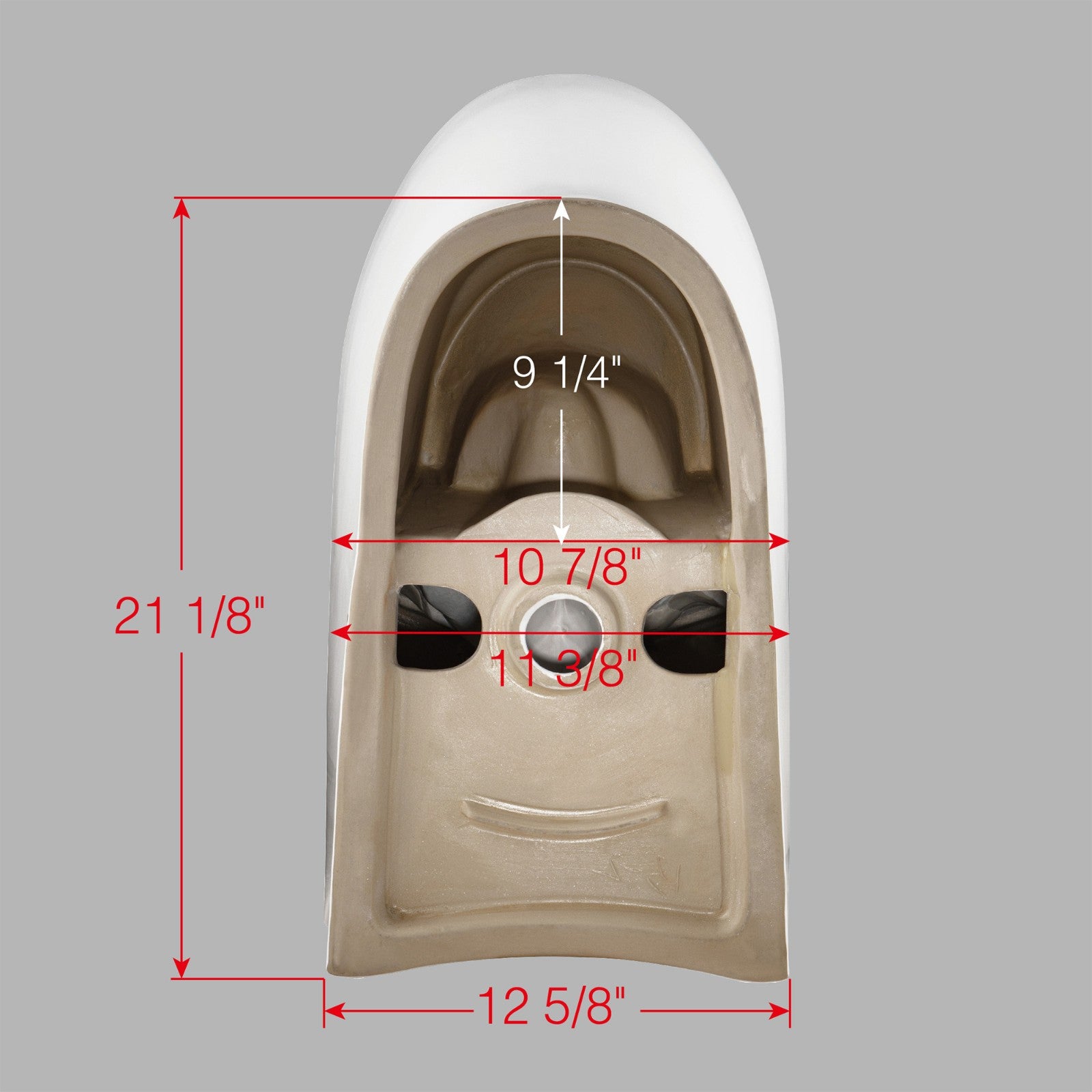 Linden One-Piece Elongated Toilet - seat detail