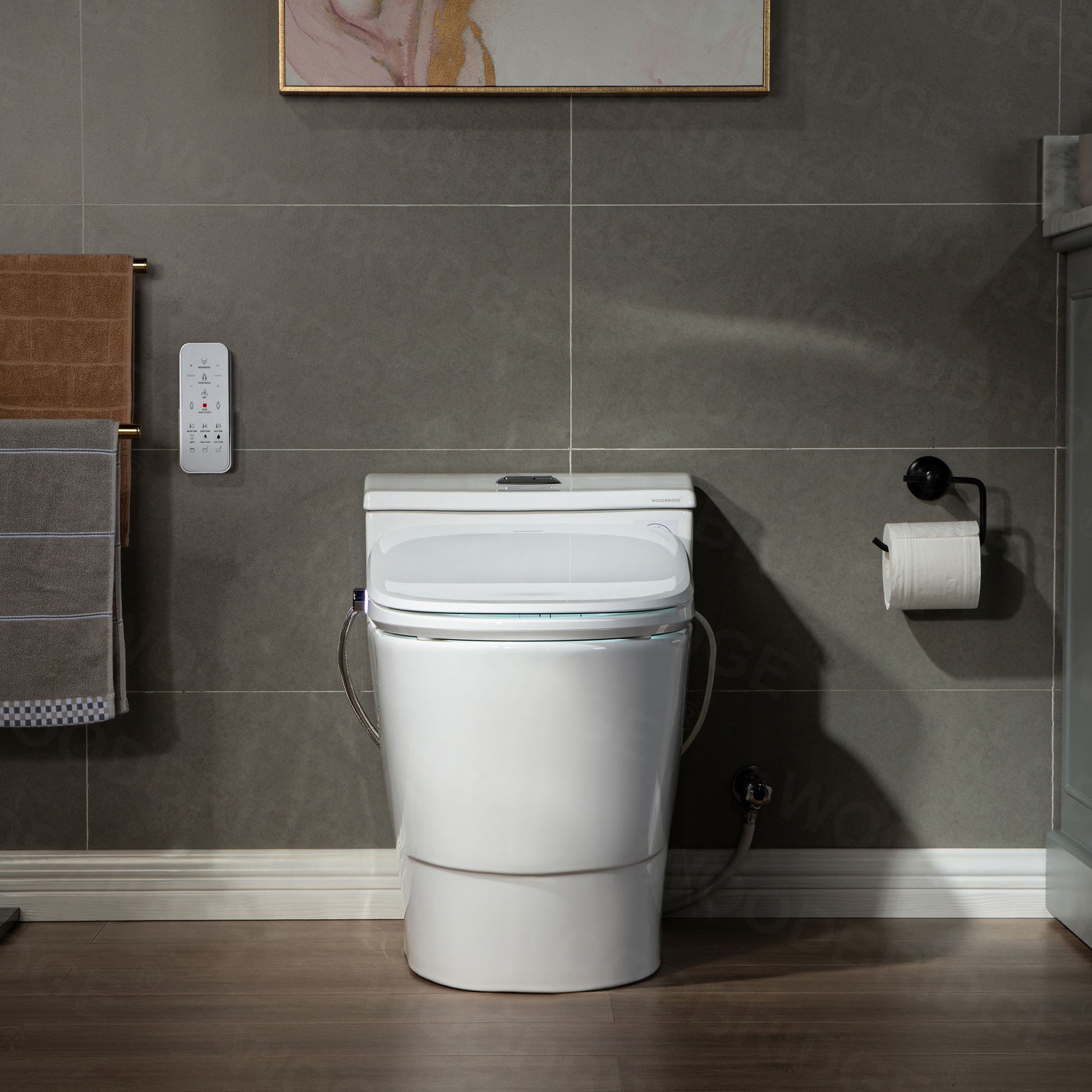 Marcel One-Piece Intelligent Bidet Toilet - three-quarter view