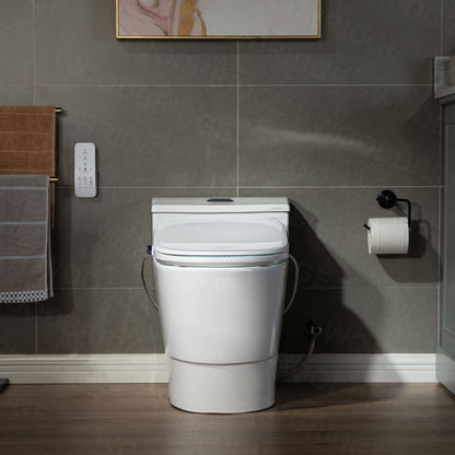 Marcel One-Piece Intelligent Bidet Toilet - three-quarter view