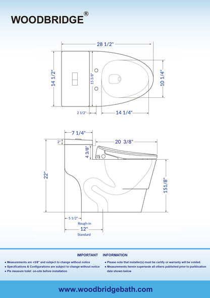 Marcel One-Piece Intelligent Bidet Toilet - lid detail