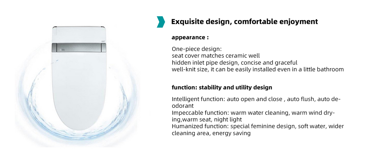 Marlow One-Piece Intelligent Bidet Toilet - feature detail