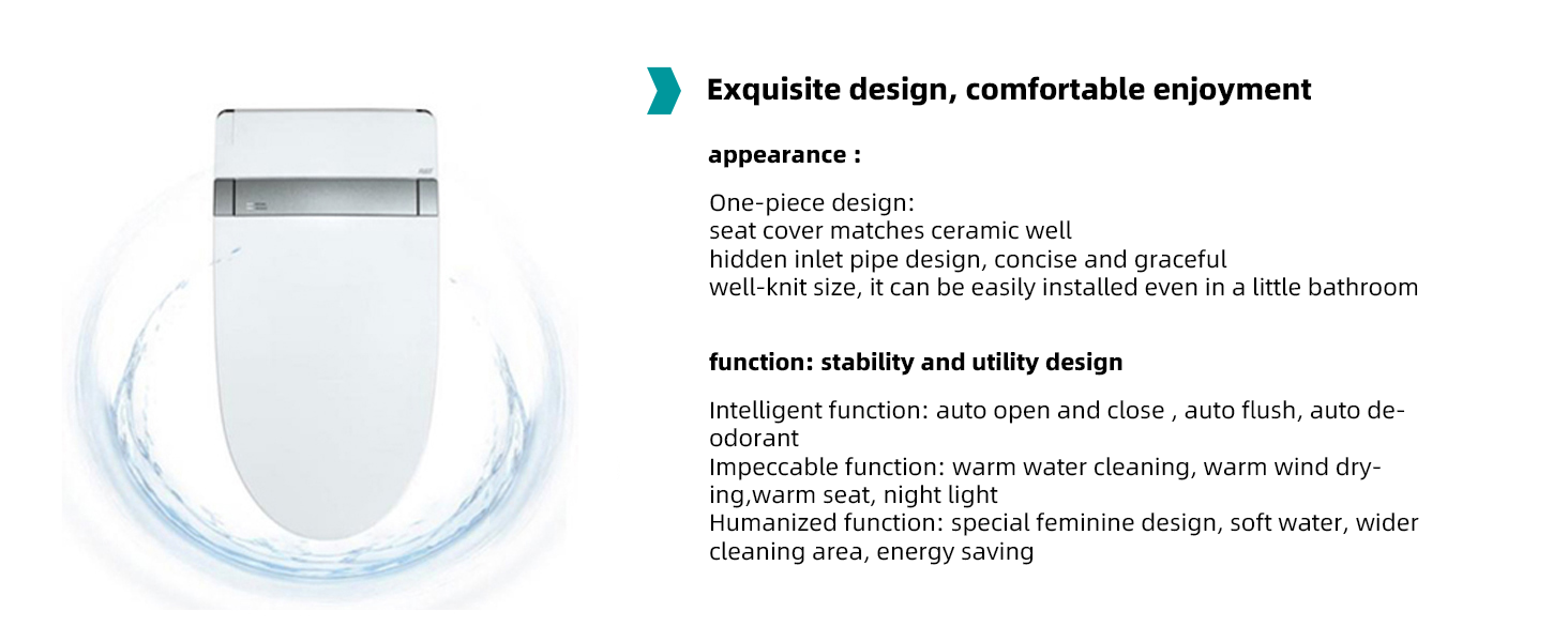 Marlow One-Piece Intelligent Bidet Toilet - feature detail