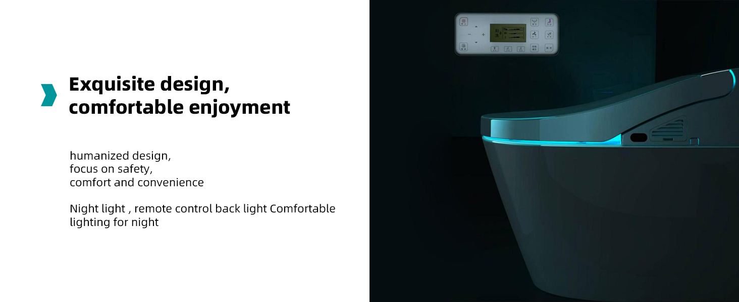 Marlow One-Piece Intelligent Bidet Toilet - feature detail