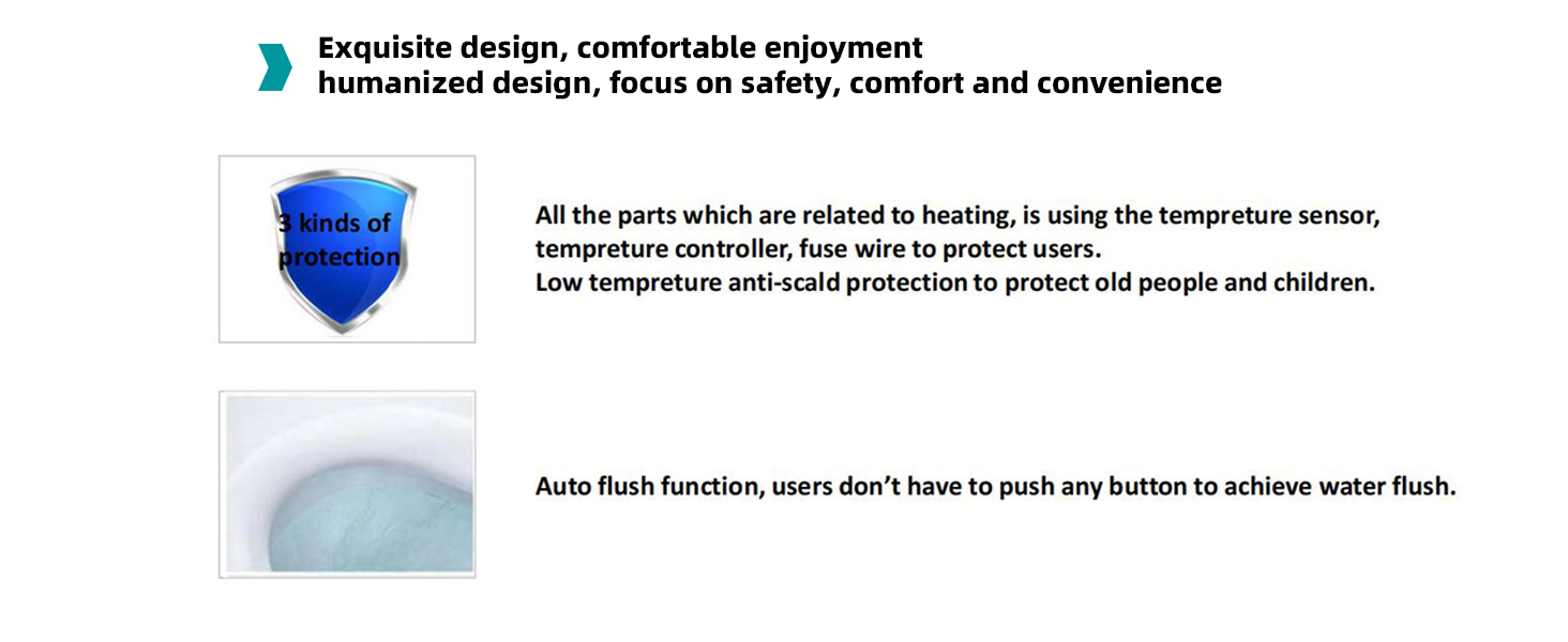 Marlow One-Piece Intelligent Bidet Toilet - feature detail