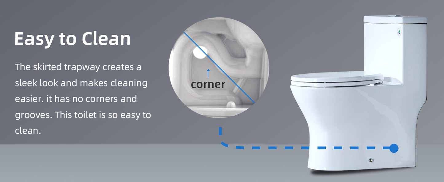 Miro Compact One-Piece Toilet - feature detail