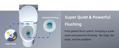 Miro Compact One-Piece Toilet - super quiet feature