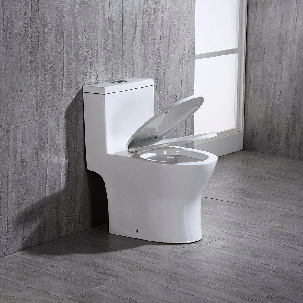 Miro Compact One-Piece Toilet - three-quarter view